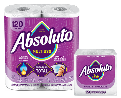 Alta absorção e resistência Alta absorção e resistência