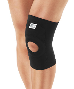 JOELHEIRA COM ORIFÍCIO E SUPORTE PATELAR (NEOPRENE)