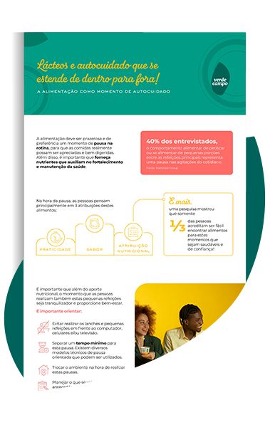 Infográfico: Lácteos e autocuidado que se estende de dentro para fora!