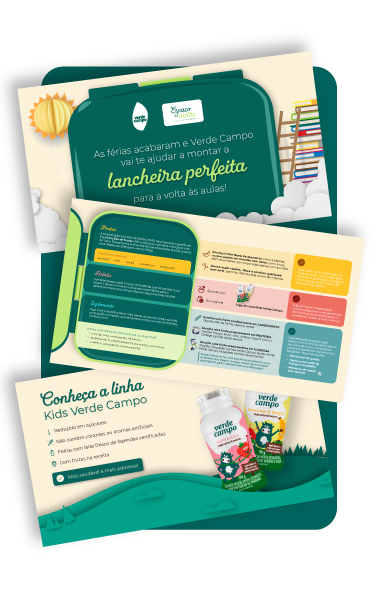 Lancheira Perfeita com Verde Campo