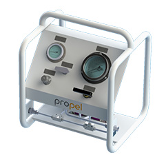 Skid portátil com painel frontal